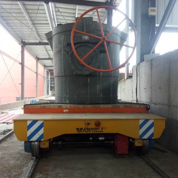 Rail guided ladle car 120t for Shandong Foundry Metallurgical Company